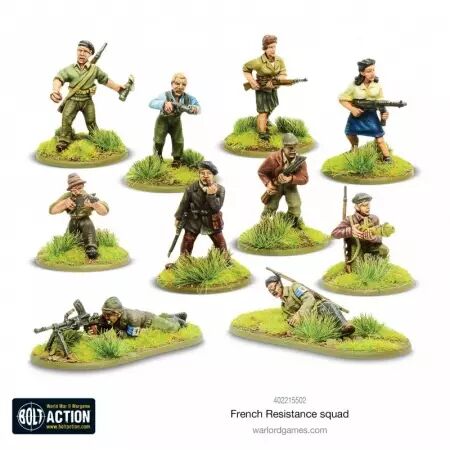 French Resistance Squad - Groupe de résistance française - Bolt Action - Warlord Games