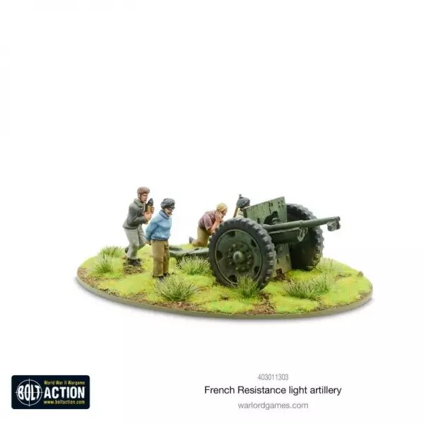French Resistance Light Artillery - Artillerie l�g�re de la R�sistance fran�aise - Bolt Action - Warlord Games