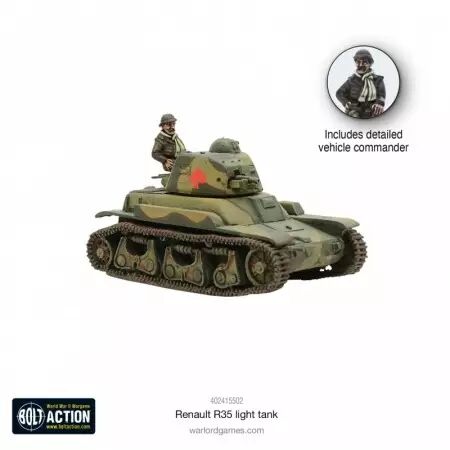 Renault R35 - Char léger français - Bolt Action - Warlord Games