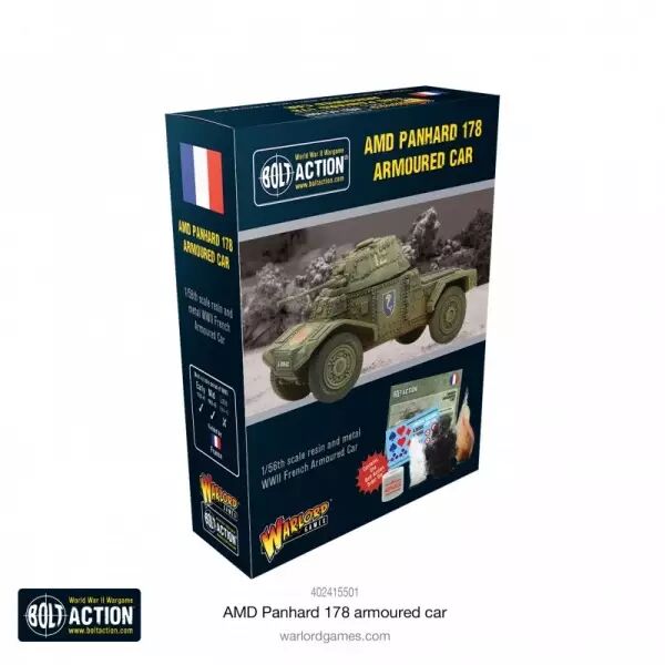 Panhard 178 Armoured Car - Voiture blind�e fran�aise - Bolt Action - Warlord Games