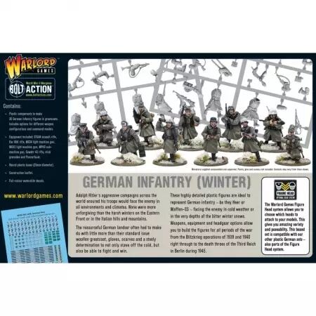 Germans Infantry Winter - Infanterie allemande hivernale - Bolt Action - Warlord Games