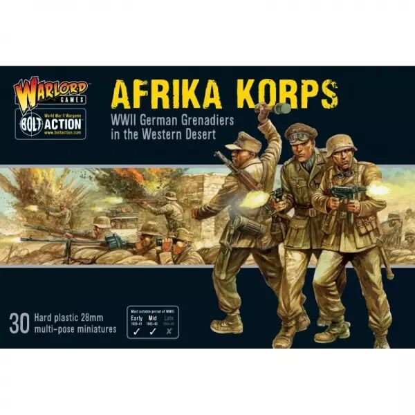 Afrika Korps - Infanterie allemande du d�sert - Bolt Action - Warlord Games