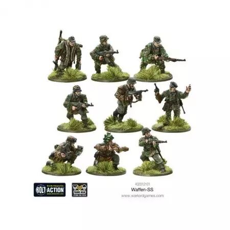 Waffen SS - Escouade d'infanterie d'élite allemande - Bolt Action - Warlord Games