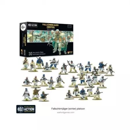 Fallschirmjäger Winter Platoon - Peloton de parachutistes allemands en tenue hivernale - Bolt Action - Warlord Games