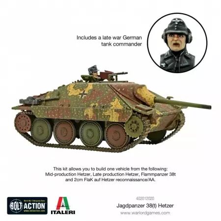 Jagdpanzer Hetzer - Chasseur de chars léger allemand - Bolt Action - Warlord Games