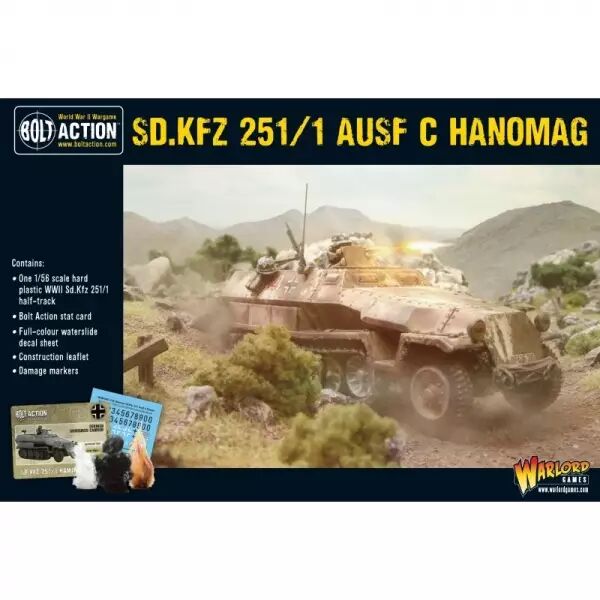 SD.Kfz. 251 C Hanomag - Half-track blind� allemand - Bolt Action - Warlord Games