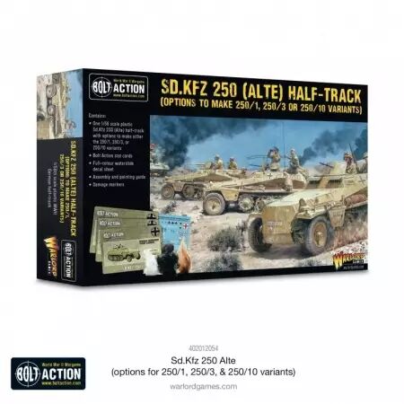 SD.Kfz. 250 Alte Half-Track Options - Kit d'options pour variantes 250/1, 250/3 et 250/10 - Bolt Action - Warlord Games