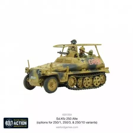 SD.Kfz. 250 Alte Half-Track Options - Kit d'options pour variantes 250/1, 250/3 et 250/10 - Bolt Action - Warlord Games