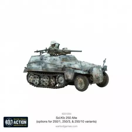 SD.Kfz. 250 Alte Half-Track Options - Kit d'options pour variantes 250/1, 250/3 et 250/10 - Bolt Action - Warlord Games