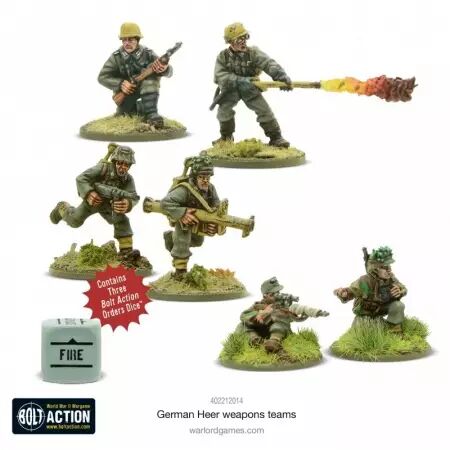 German Heer Weapons Teams - Équipes d'armes de l'armée allemande - Bolt Action - Warlord Games