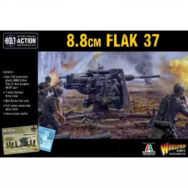 Flak 37 8.8cm - Canon antia�rien et antichar allemand - Bolt Action - Warlord Games