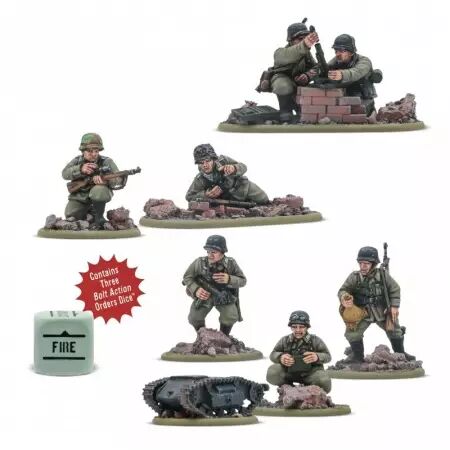 German Veteran Infantry Weapons Teams - Équipes d'armes d'infanterie vétéran allemandes - Bolt Action - Warlord Games