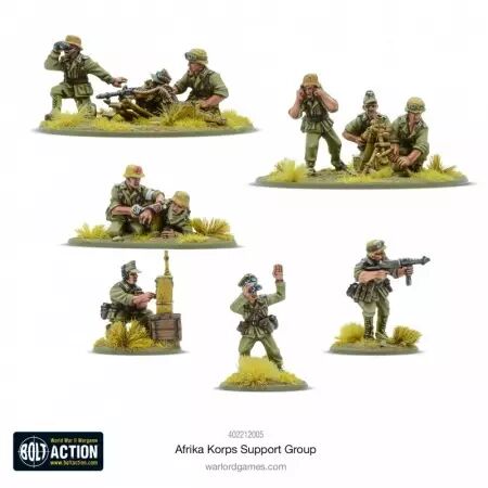 Afrika Korps Support Group - Groupe de soutien de l'Afrika Korps - Bolt Action - Warlord Games