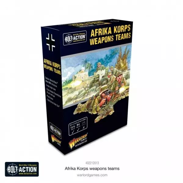 Afrika Korps Weapons Teams - �quipes d'armes de l'Afrika Korps - Bolt Action - Warlord Games