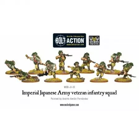 Imperial Japanese Army Veteran Infantry Squad - Escouade d'infanterie vétérane japonaise - Bolt Action - Warlord Games
