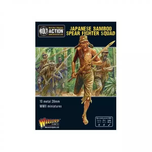 Japanese Bamboo Spear Fighter Squad - Escouade de soldats japonais arm�s de lances en bambou - Bolt Action - Warlord Games