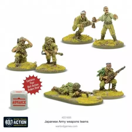 Japanese Army Weapons Teams - Équipes d'armes de l'armée japonaise - Bolt Action - Warlord Games
