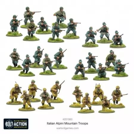Italian Alpini Mountain Troops - Troupes de montagne italiennes - Bolt Action - Warlord Games