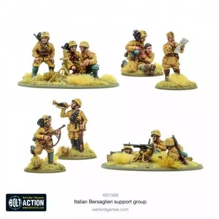 Italian Bersaglieri Support Group - Groupe de soutien des Bersaglieri italiens - Bolt Action - Warlord Games