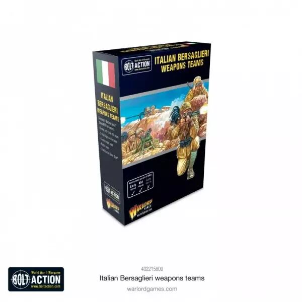 Italian Bersaglieri Weapons Teams - �quipes d'armes des Bersaglieri italiens - Bolt Action - Warlord Games
