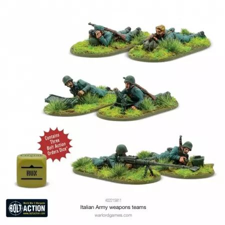 Italian Army Weapons Teams - Équipes d'armes de l'armée italienne - Bolt Action - Warlord Games
