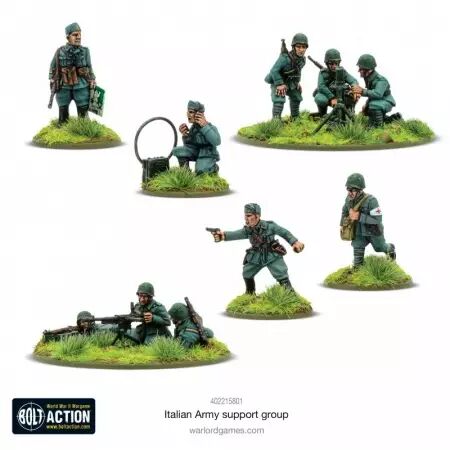 Italian Army Support Group - Groupe de soutien de l'armée italienne - Bolt Action - Warlord Games