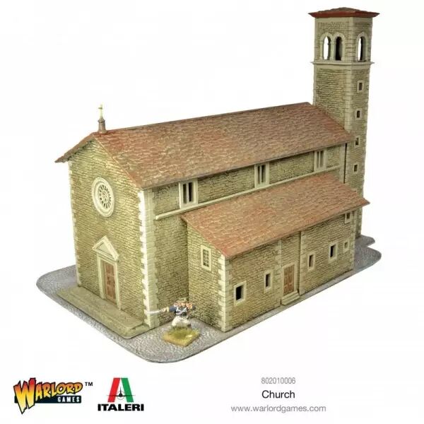 Church Italeri - D�cor d'�glise pour jeu de guerre - Bolt Action - Warlord Games