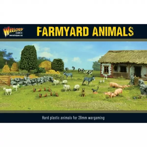 Farmyard Animals - Animaux de ferme pour d�cor de jeu - Bolt Action - Warlord Games