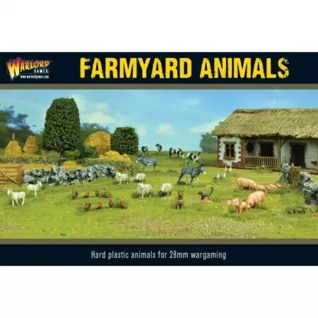 Farmyard Animals - Animaux de ferme pour décor de jeu - Bolt Action - Warlord Games