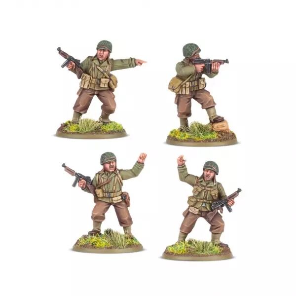 US Rangers Platoon Commanders - Commandants de peloton Rangers am�ricains - Bolt Action - Warlord Games