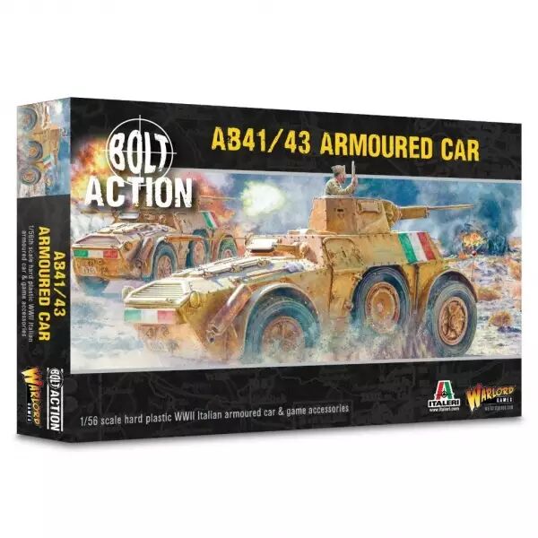 Autoblinda AB41/43 Armoured Car - V�hicule blind� italien - Bolt Action - Warlord Games