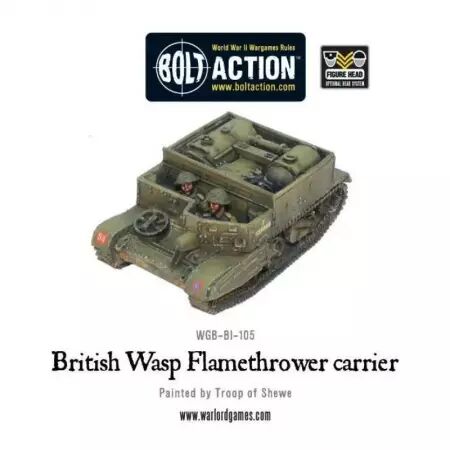 British Wasp Flamethrower Carrier - Véhicule lance-flammes britannique - Bolt Action - Warlord Games