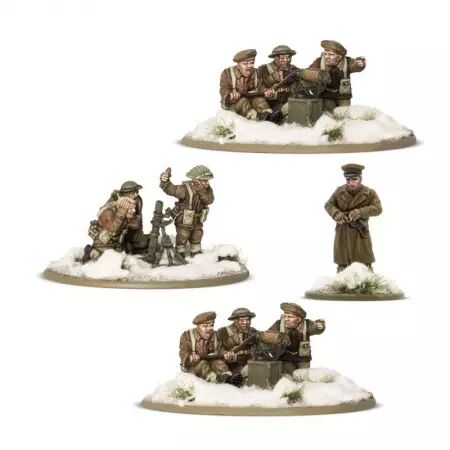 British Canadian Infantry Winter Heavy Weapons Platoon - Peloton d'armes lourdes d'infanterie canadienne en hiver - Bolt Action 