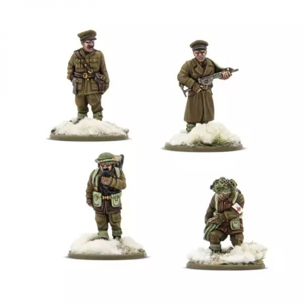 British Canadian Infantry Winter HQ - Quartier g�n�ral d'infanterie canadienne en hiver - Bolt Action - Warlord Games