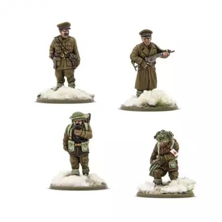 British Canadian Infantry Winter HQ - Quartier général d'infanterie canadienne en hiver - Bolt Action - Warlord Games
