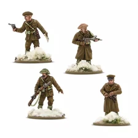 British Canadian Infantry Winter Platoon Commanders - Commandants de peloton d'infanterie canadienne en hiver - Bolt Action - Wa