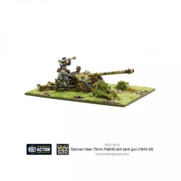 German PaK 40 75mm Anti-Tank Gun - Canon antichar allemand - Bolt Action - Warlord Games