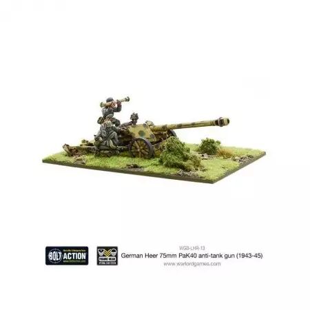 German PaK 40 75mm Anti-Tank Gun - Canon antichar allemand - Bolt Action - Warlord Games