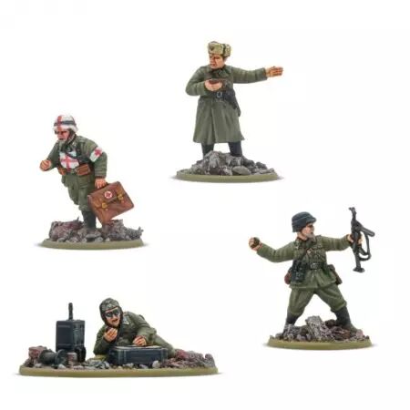 German Veteran HQ - Quartier général vétéran allemand - Bolt Action - Warlord Games