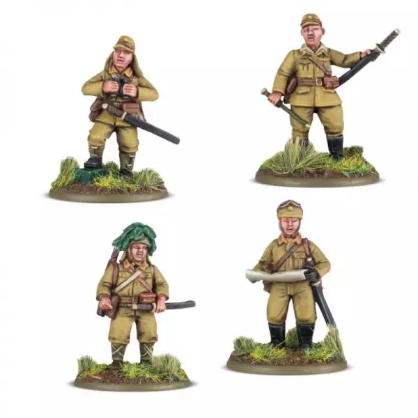 Imperial Japanese Platoon Commanders - Commandants de peloton japonais imp�riaux - Bolt Action - Warlord Games