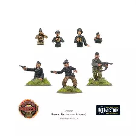 German Panzer Crew Late War - Équipage de char allemand fin de guerre - Bolt Action - Warlord Games