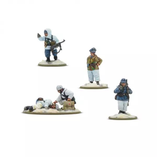 Fallschirmjager Winter HQ - Quartier g�n�ral des parachutistes allemands en hiver - Bolt Action - Warlord Games