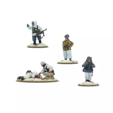 Fallschirmjager Winter HQ - Quartier général des parachutistes allemands en hiver - Bolt Action - Warlord Games