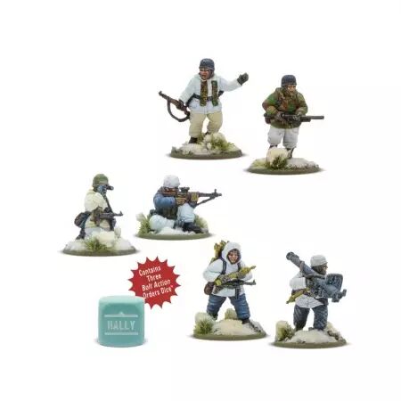 Winter Fallschirmjager Weapons Teams - Équipes d'armes des parachutistes allemands en hiver - Bolt Action - Warlord Games