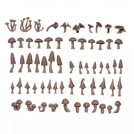 Forest Mushrooms - Basing Bits - AK Interactive