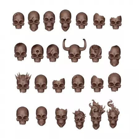 Skulls - Basing Bits - AK Interactive