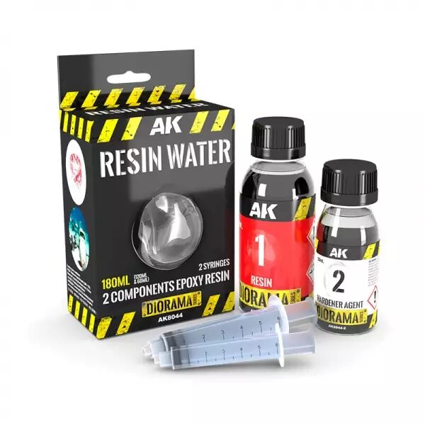 Resin Water 2-Components Epoxy Resin - 180Ml  - Diorama AK Interactive