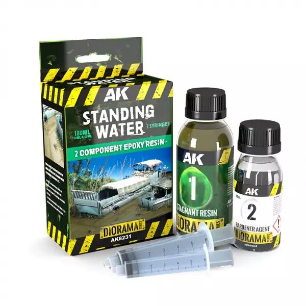 Resin Stagnant Water Components Epoxy Resin 180Ml - Diorama AK Interactive