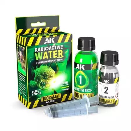 Resin Radioactive Water Components Epoxy Resin 180 Ml - Diorama AK Interactive