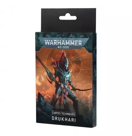 Drukhari : Cartes Techniques (Francais) 2025 - Warhammer 40k - Games Workshop
